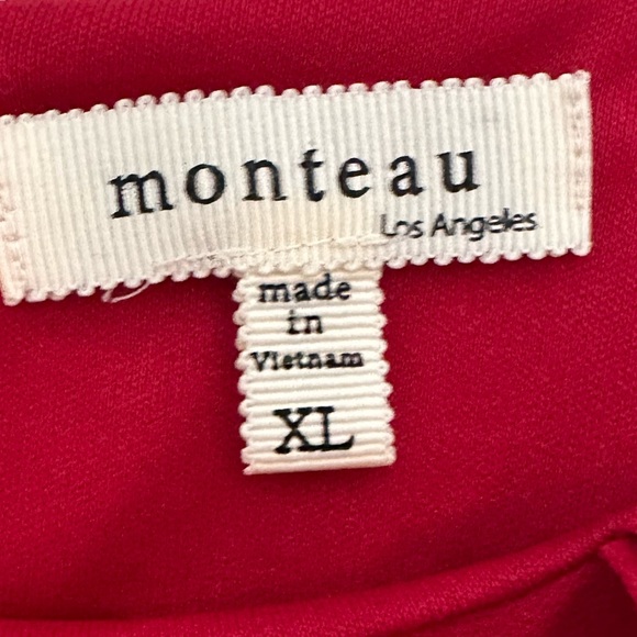 Monteau Red Ruffle Kids Dress - Picture 2 of 4